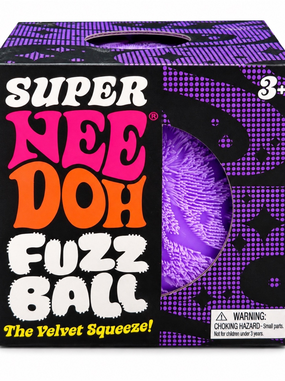 NeeDoh Purple Super Fuzz Ball - Velvet Squeeze